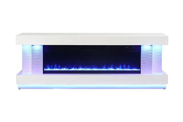 Peseux - 71" TV Stand w/ Electric Fire Place by Unique Piece Furniture