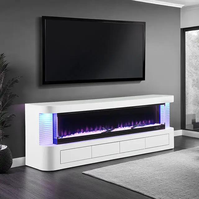 Luken - 71" TV Stand w/ Electric Fire Place by Unique Piece Furniture