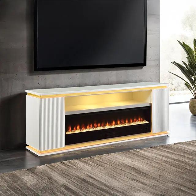 Medea - 71" TV Stand w/ Electric Fire Place by Unique Piece Furniture
