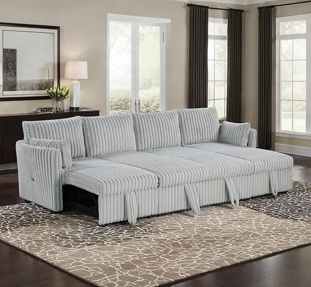 Denholme - U-Sectional w/ Pull Out by Unique Piece Furniture