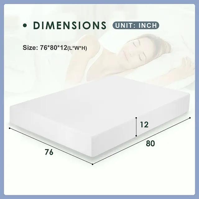 Artemisia - 12" Memory Foam Mattress by Unique Piece Furniture