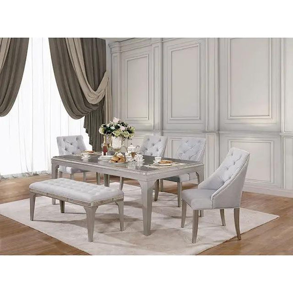 Diocles - 6 Pc Dining Table Set w/ Bench