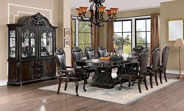 Lombardy - 9 Pc Dining Table Set by Unique Piece Furniture