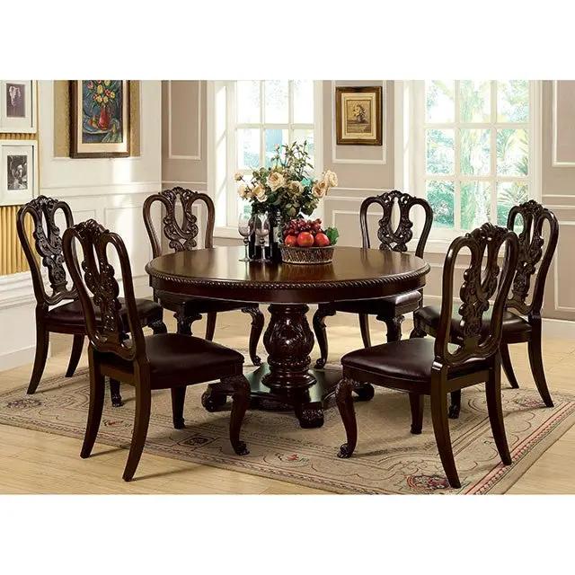 Bellagio - 5 Pc Dining Table Set (Wooden Chairs) by Unique Piece Furniture