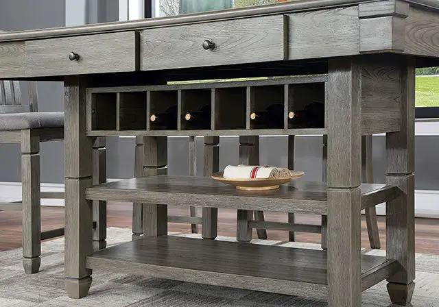 Anaya - 7 Pc Counter Ht Table Set by Unique Piece Furniture