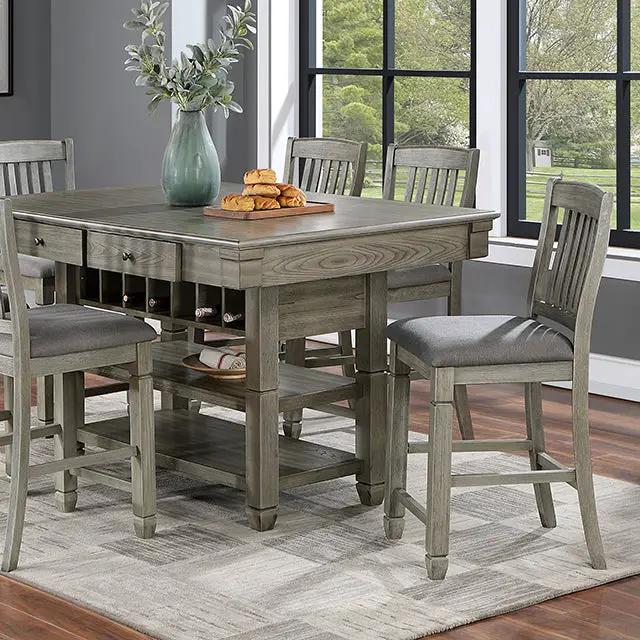Anaya - 7 Pc Counter Ht Table Set by Unique Piece Furniture