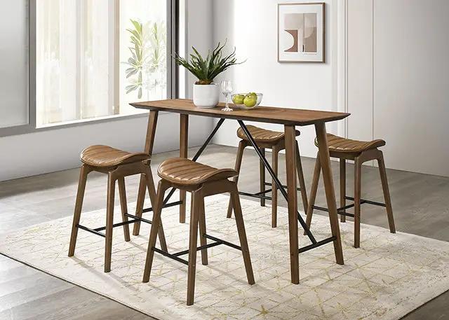 Klamath - 5 Pc Counter Ht Table Set by Unique Piece Furniture
