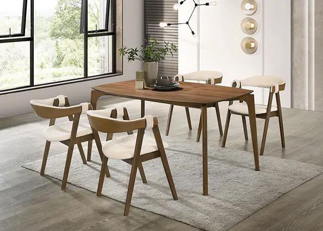Ebikon - 5 Pc Dining Table Set by Unique Piece Furniture