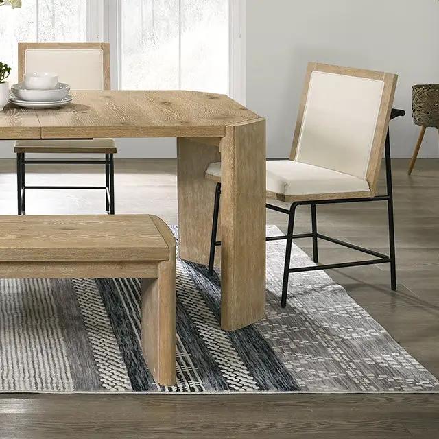 Edenbridge - 6 Pc Dining Table Set w/ Bench by Unique Piece Furniture