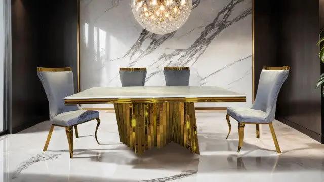 Basilicata - 7 Pc Dining Table Set by Unique Piece Furniture