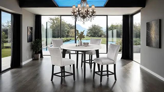 Sabro - 5 Pc Counter Ht Table Set by Unique Piece Furniture