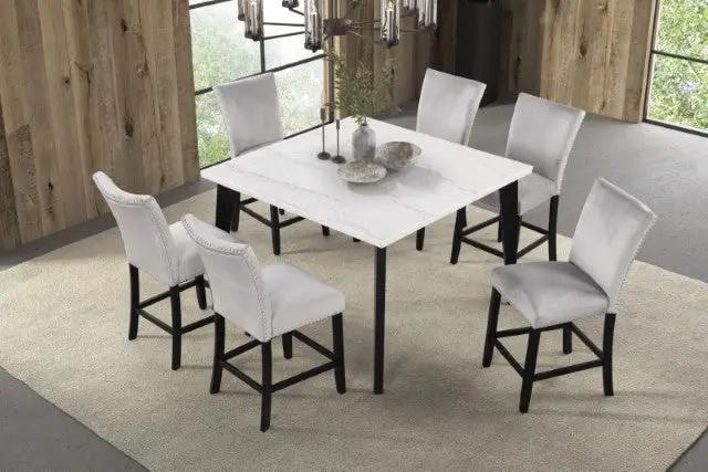 Sabro - 5 Pc Counter Ht Table Set by Unique Piece Furniture