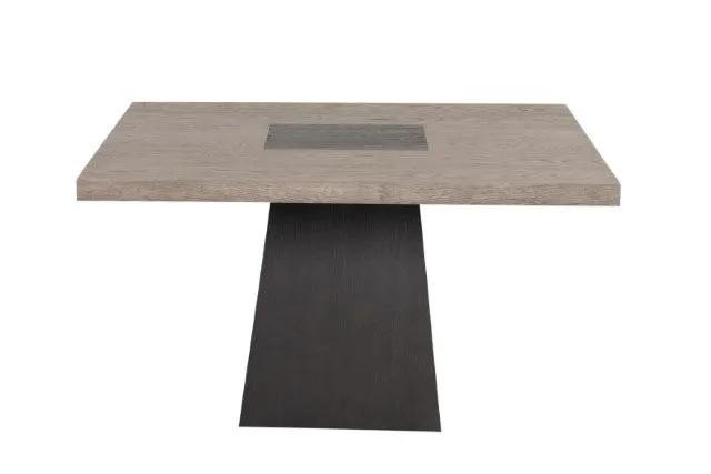 Broager - 5 Pc Dining Table Set (White Swivel Chairs) by Unique Piece Furniture