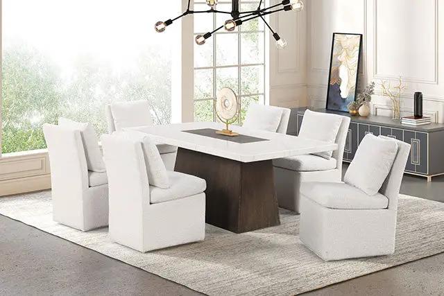 Grasten - 7 Pc Dining Table Set by Unique Piece Furniture