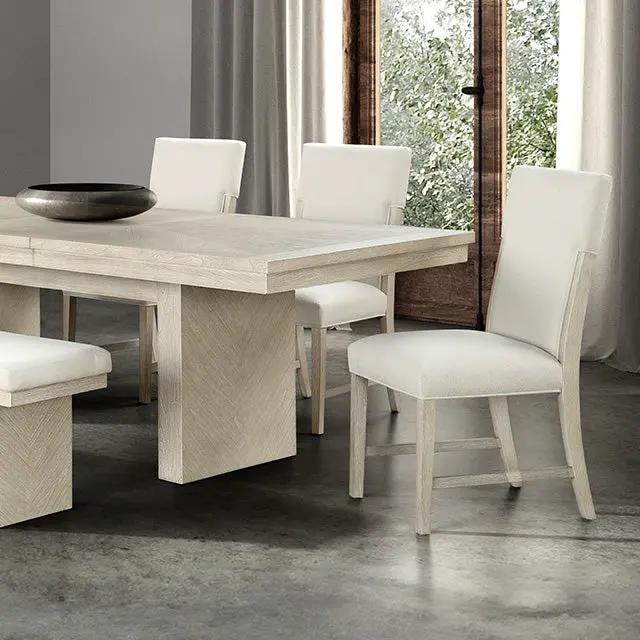 Hagerman - 6 Pc Dining Table Set w/ Bench by Unique Piece Furniture
