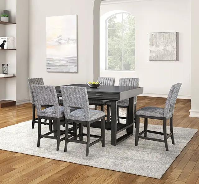 Potton - 7 Pc Counter Ht Table Set by Unique Piece Furniture