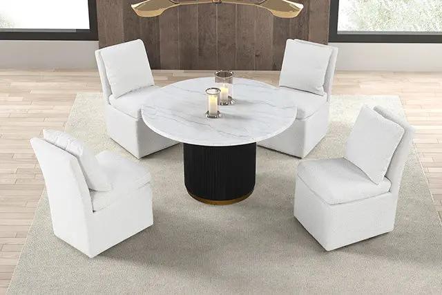 Varde - 5 Pc Dining Table Set by Unique Piece Furniture