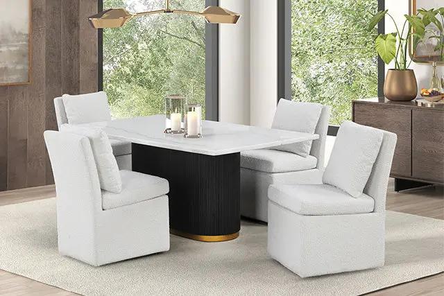 Morges - 5 Pc Dining Table Set by Unique Piece Furniture