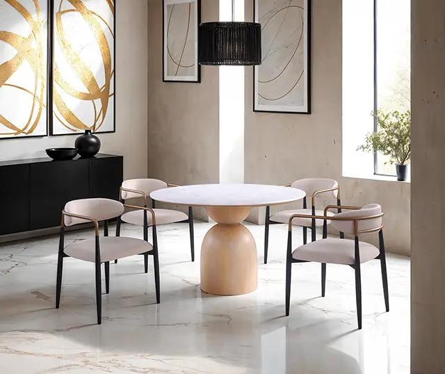 Neasden - 5 Pc Dining Table Set by Unique Piece Furniture