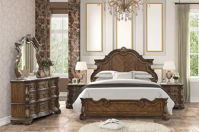 Leovanni - 4 Pc Queen Bedroom Set by Unique Piece Furniture