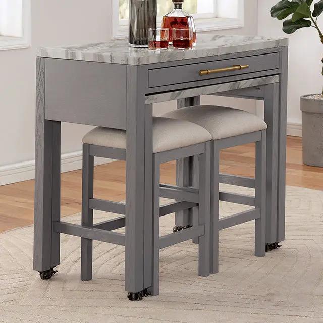 Whitehall - 5 Pc Counter Ht Table Set by Unique Piece Furniture