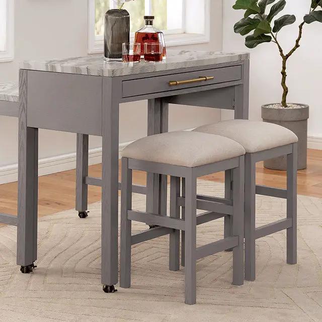 Whitehall - 5 Pc Counter Ht Table Set by Unique Piece Furniture