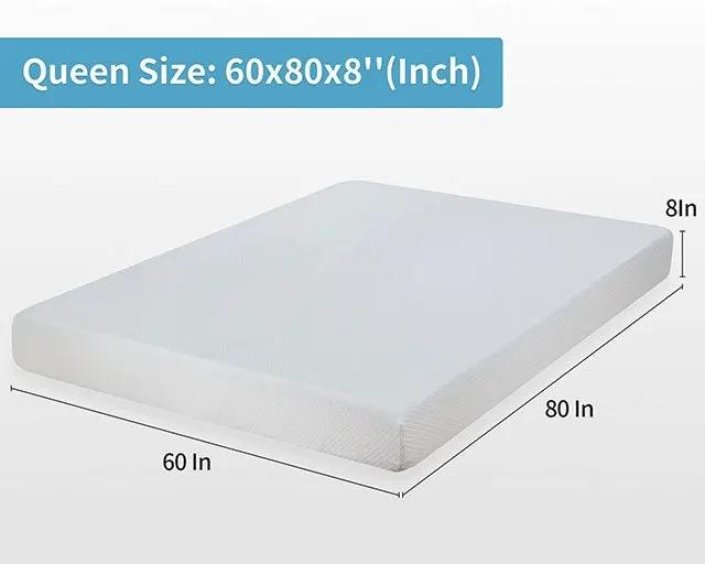 Artemisia - 8" Queen Memory Foam Mattress by Unique Piece Furniture
