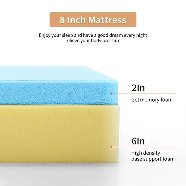 Artemisia - 8" E.King Memory Foam Mattress by Unique Piece Furniture