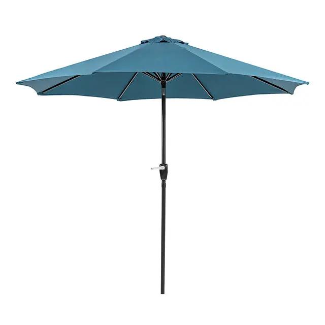 Soli - 9' Outdoor Umbrella w/ Auto Tilt + 21" Round Base by Unique Piece Furniture