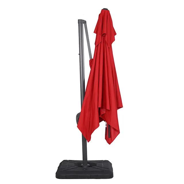 Hero - 10 Ft Square Umbrella w/ Double Top + 37" Large Base by Unique Piece Furniture