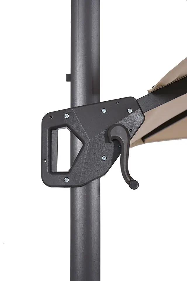 Fida - 8 Ft Square Umbrella w/ Double Top + 37" Large Base by Unique Piece Furniture