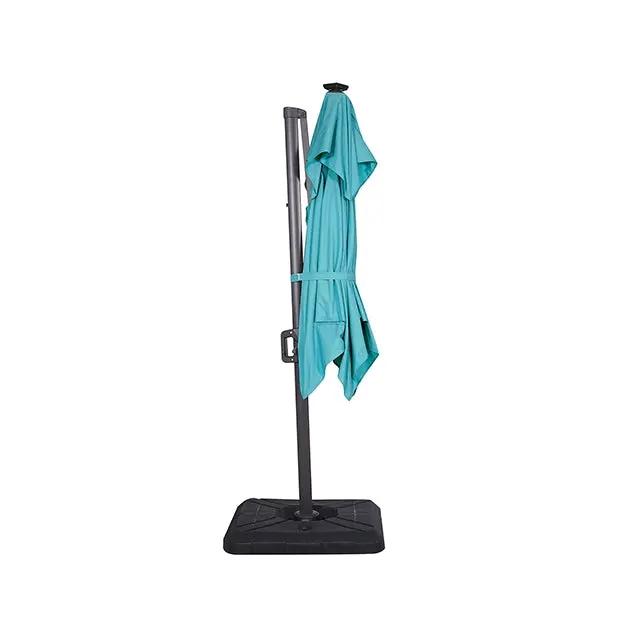 Xico - 8 Ft Square Umbrella w/ Double Top w/ LED Light + 37" Large Base by Unique Piece Furniture