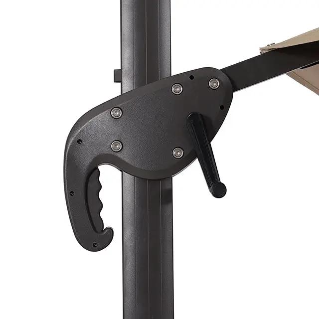 Fera - 10 Ft Round Umbrella w/ LED Bulb + 37" Large Base by Unique Piece Furniture