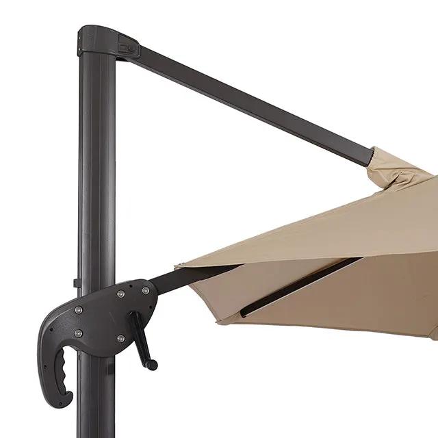 Fera - 10 Ft Round Umbrella w/ LED Bulb + 37" Large Base by Unique Piece Furniture