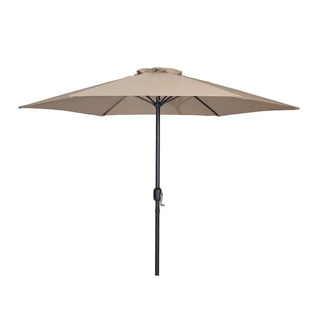 Lali - 9 Ft Outdoor Umbrella + 21" Round Base by Unique Piece Furniture