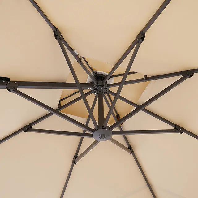 Fida - 8 Ft Square Umbrella w/ Double Top + 37" Large Base by Unique Piece Furniture