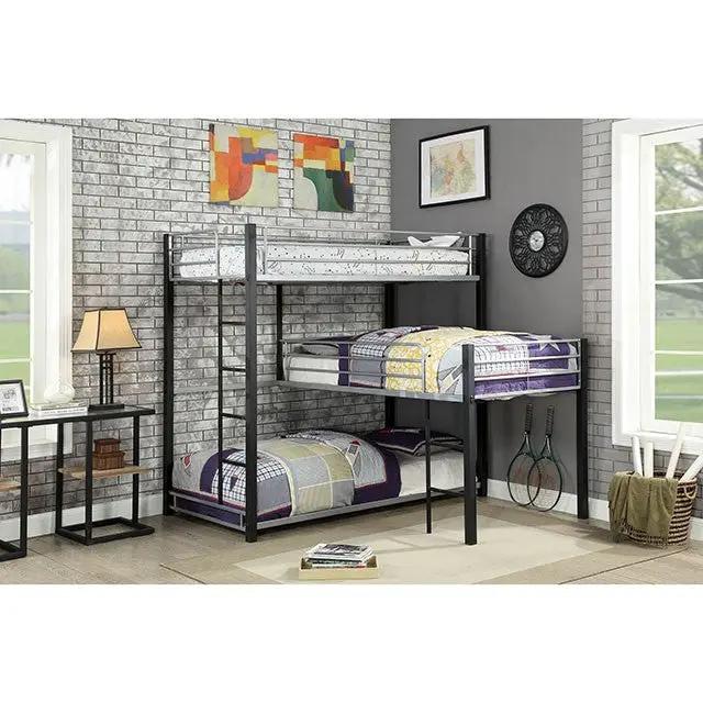 Aubrey - Twin Triple Decker Bed by Unique Piece Furniture