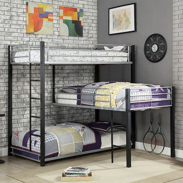 Aubrey - Twin Triple Decker Bed by Unique Piece Furniture