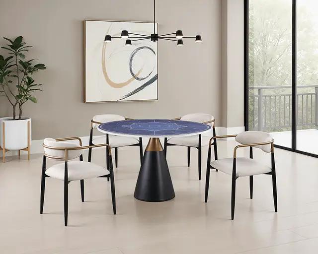 Hobro - 5 Pc. Dining Table Set by Unique Piece Furniture