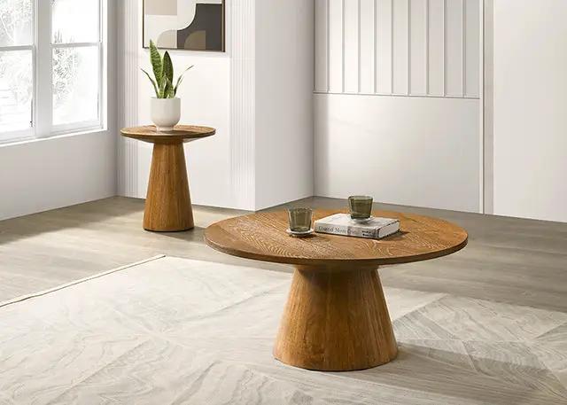 Halewood - 36" Round Cocktail Table by Unique Piece Furniture