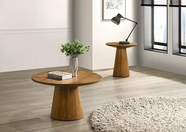 Halewood - 29" Round Cocktail Table by Unique Piece Furniture