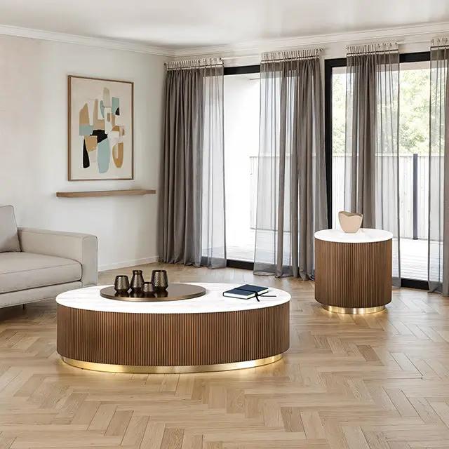 Virden - Oval Cocktail Table by Unique Piece Furniture