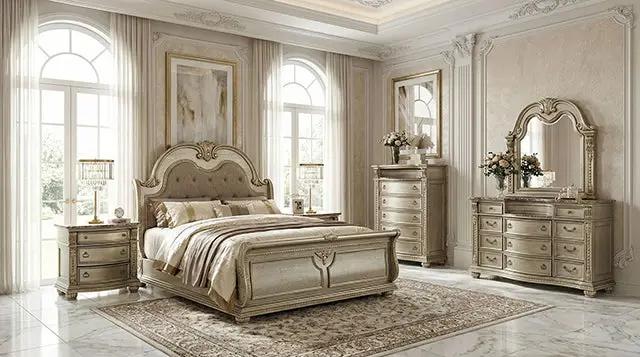 Fromberg - E.King Bed by Unique Piece Furniture