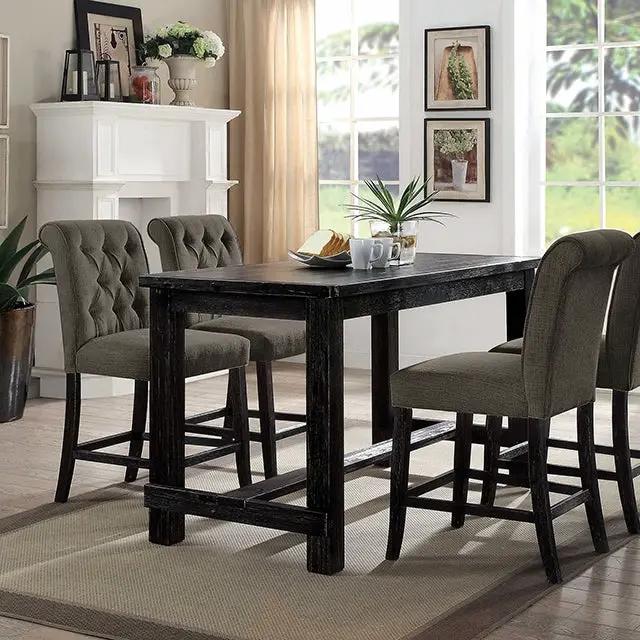 Sania - 5 Pc Counter Ht Table Set by Unique Piece Furniture