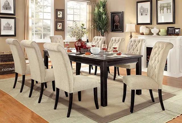 Sania - 9 Pc Dining Table Set by Unique Piece Furniture