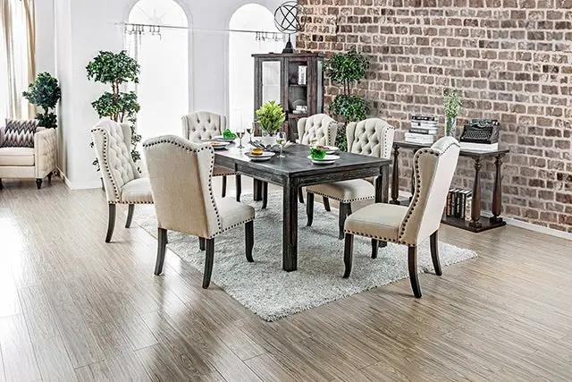 Sania - 7 Pc Dining Table Set by Unique Piece Furniture