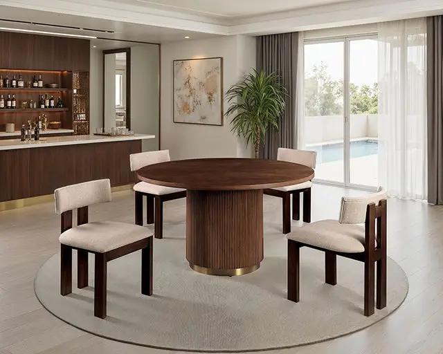 Frascone - 5 Pc. Dining Table Set by Unique Piece Furniture