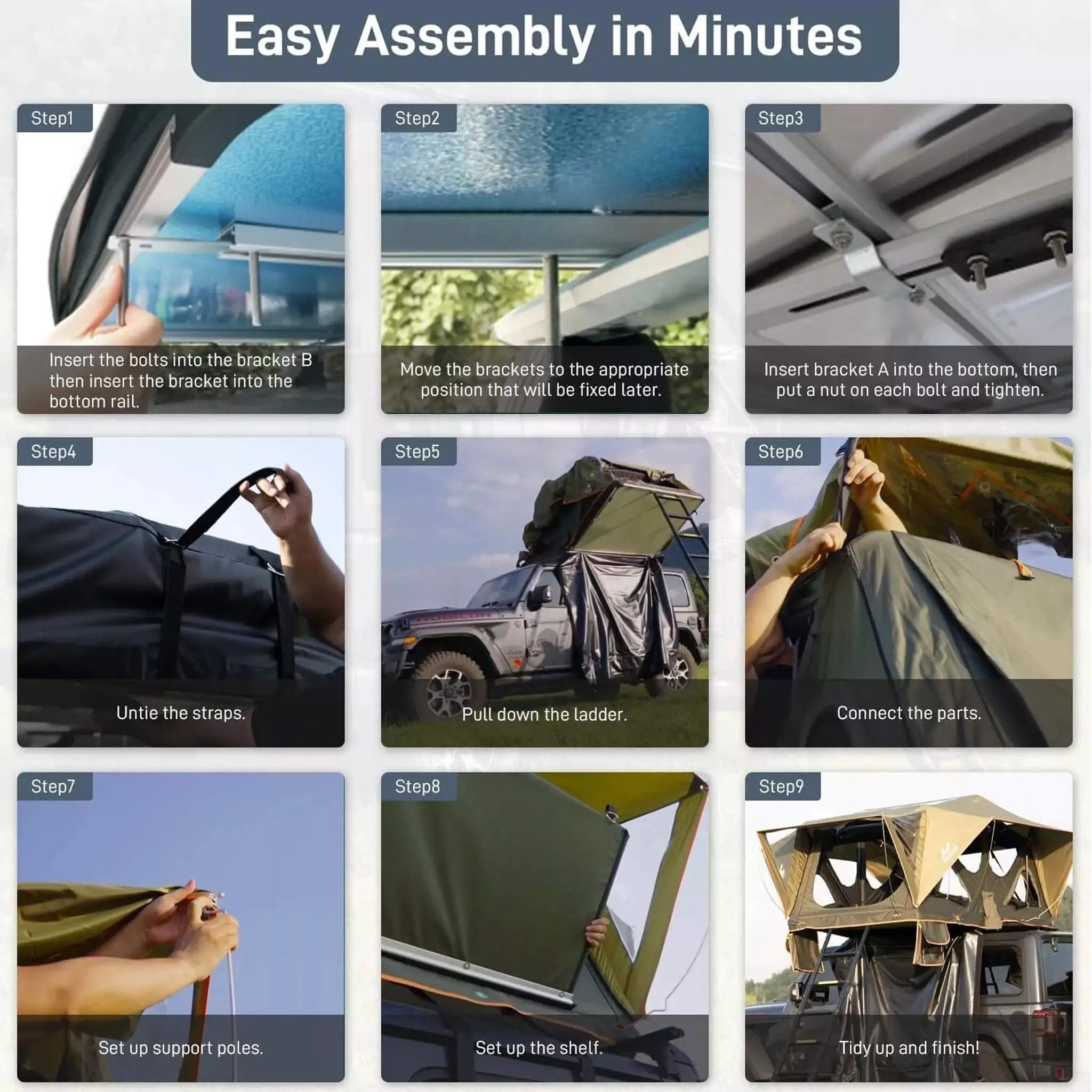 Naturnest Andromeda Green Soft-Shell Rooftop Tent With Large Panoramic Skylight & YKK Doors (SAK50612) by SAKSBY WHOLESALE