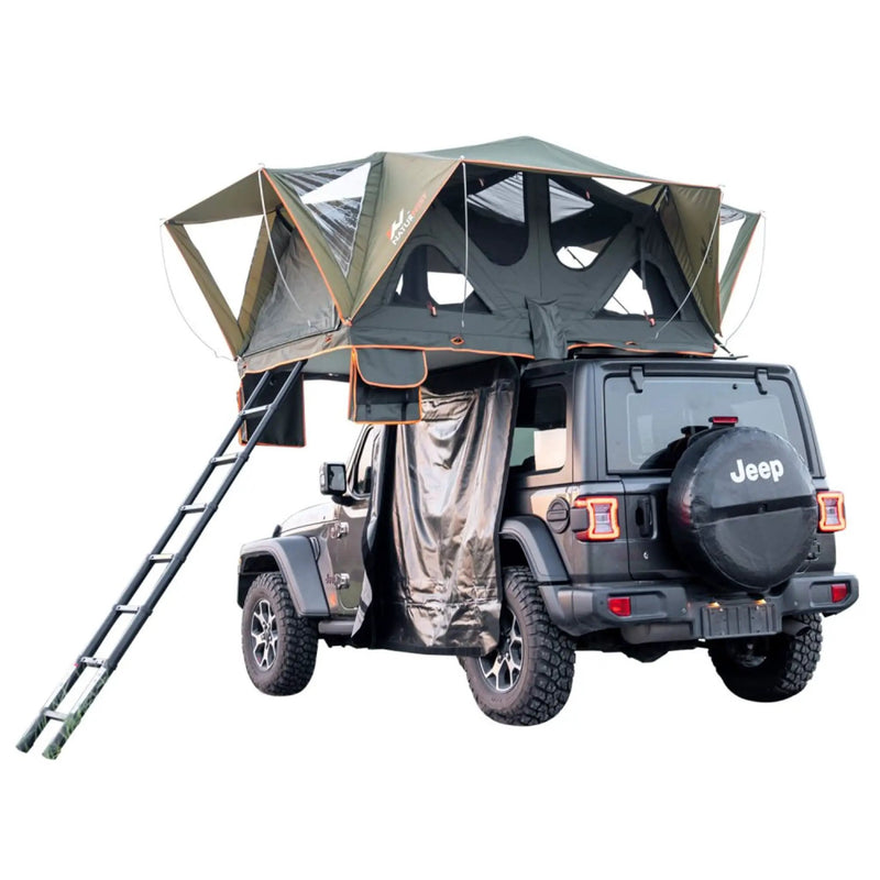 Naturnest Andromeda Green Soft-Shell Rooftop Tent With Large Panoramic Skylight & YKK Doors (SAK50612) by SAKSBY WHOLESALE