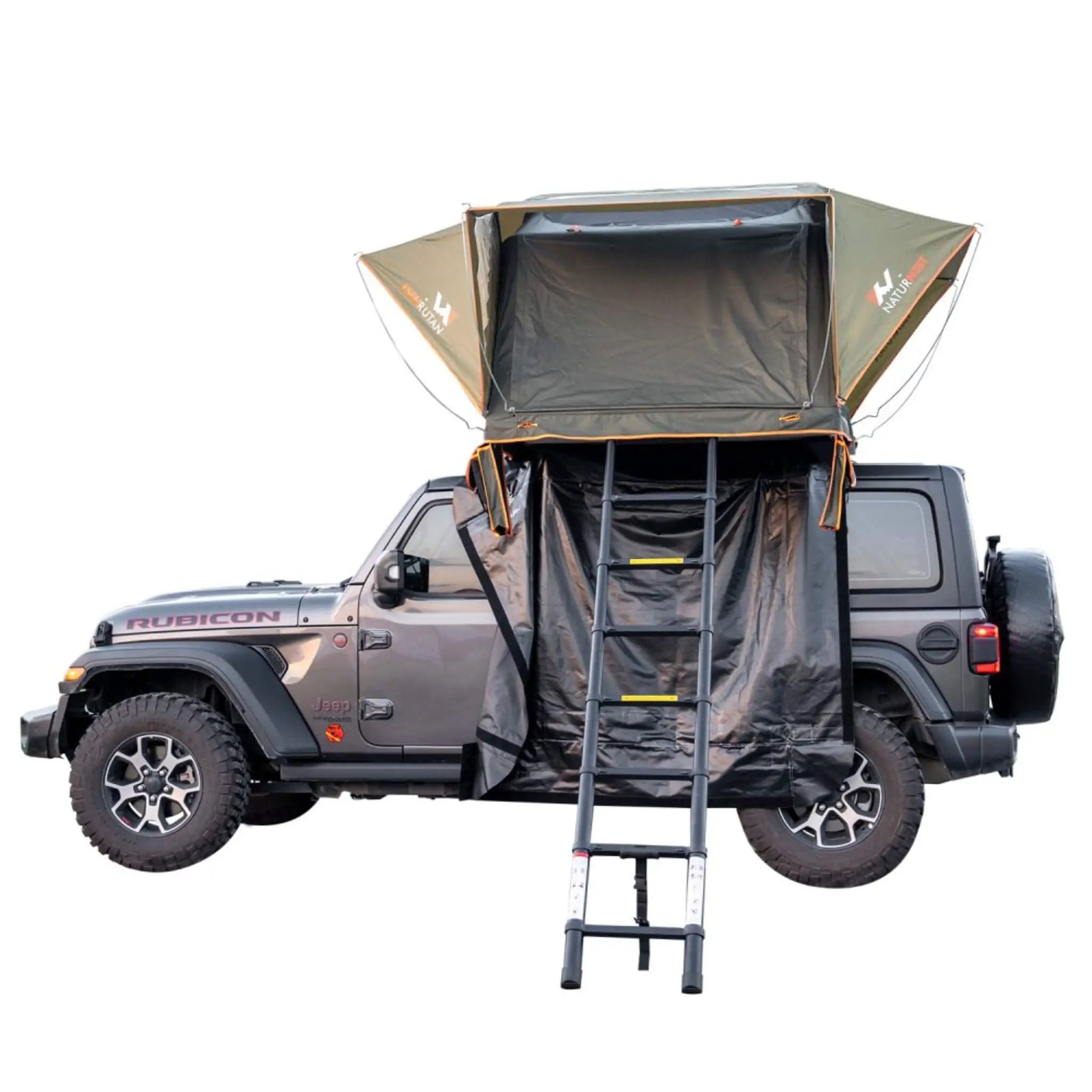 Naturnest Andromeda Green Soft-Shell Rooftop Tent With Large Panoramic Skylight & YKK Doors (SAK50612) by SAKSBY WHOLESALE